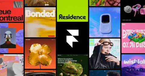 Homepage of Framer, an AI web design tool